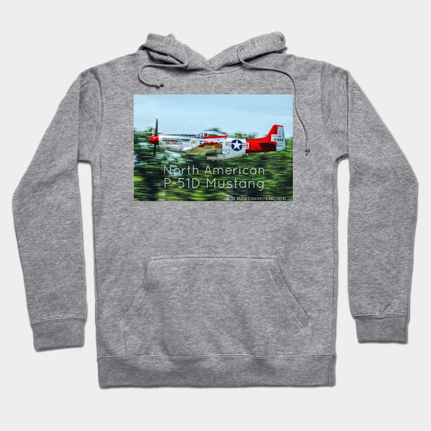 2-Sided P-51D Mustang Flyby Hoodie by acefox1